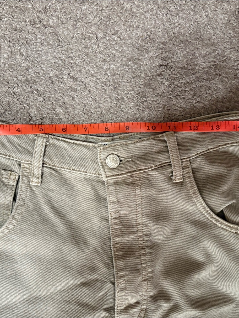 We the Free Mid-rise barrel jeans in light olive - Picture 5 of 14